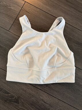lululemon athletica Light Gray High-Neck Sports Bra